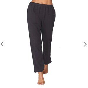 Spiritual Gangster Soul Laguna Vintage Black Sweatpant, Size Extra Small